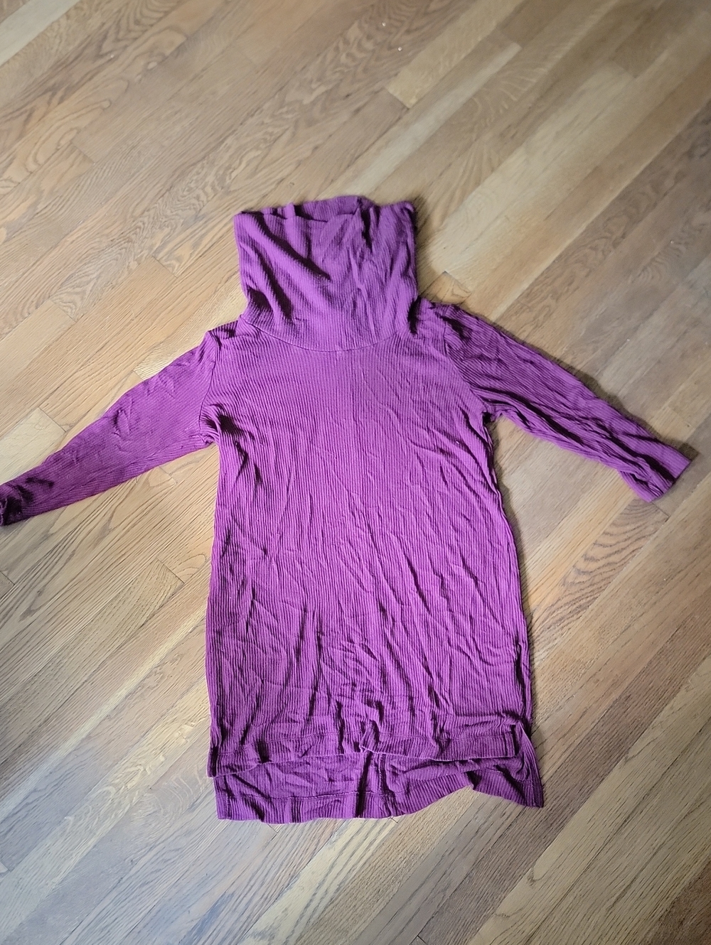 A Pea in the Pod Burgundy Ribbed Turtleneck